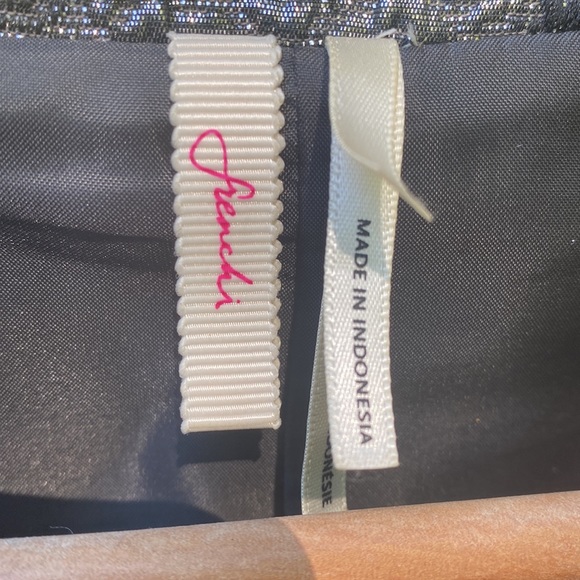 Frenchie cocktail sleeveless dress black and silver size large - Picture 3 of 8